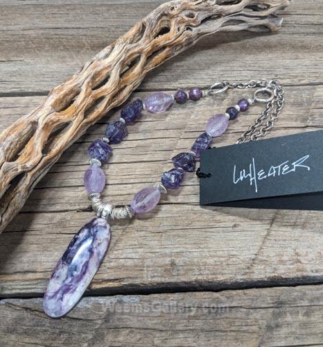 Tiffany Stone/Amythyst Necklace by Lu Heater